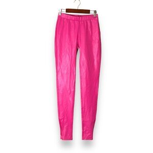 Generation Love Josie Leggings Faux Leather Zip Ankle Hot Pink NWT Size XS